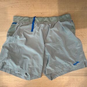 Brooks 7” men’s running shorts, large